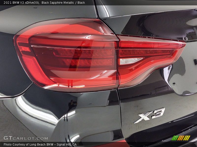 Black Sapphire Metallic / Black 2021 BMW X3 sDrive30i