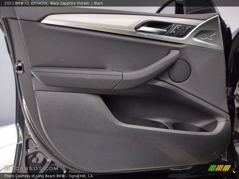 Black Sapphire Metallic / Black 2021 BMW X3 sDrive30i