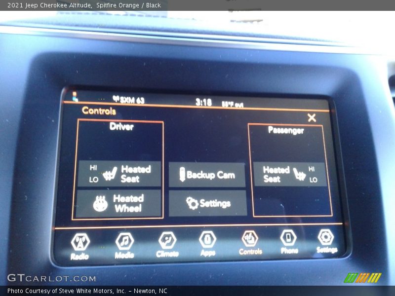 Controls of 2021 Cherokee Altitude