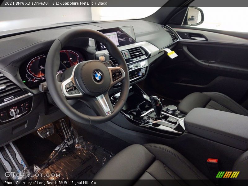 Black Sapphire Metallic / Black 2021 BMW X3 sDrive30i