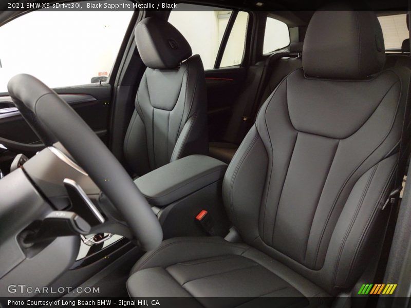 Black Sapphire Metallic / Black 2021 BMW X3 sDrive30i