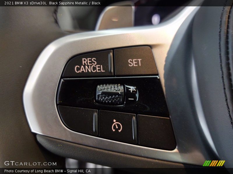 Black Sapphire Metallic / Black 2021 BMW X3 sDrive30i