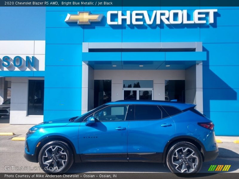 Bright Blue Metallic / Jet Black 2020 Chevrolet Blazer RS AWD