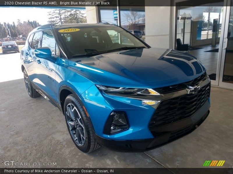 Bright Blue Metallic / Jet Black 2020 Chevrolet Blazer RS AWD
