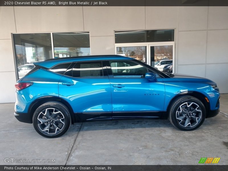Bright Blue Metallic / Jet Black 2020 Chevrolet Blazer RS AWD