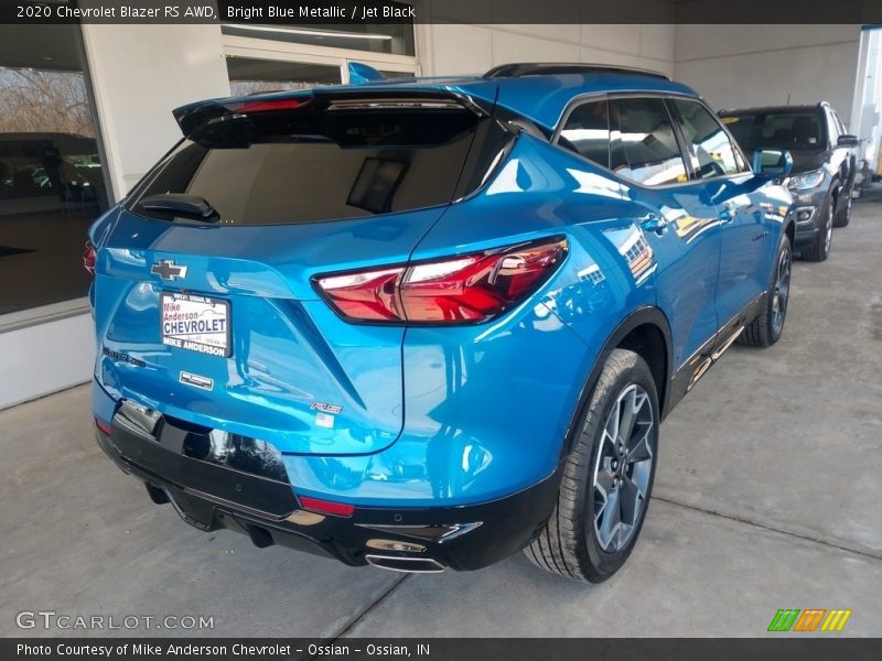 Bright Blue Metallic / Jet Black 2020 Chevrolet Blazer RS AWD