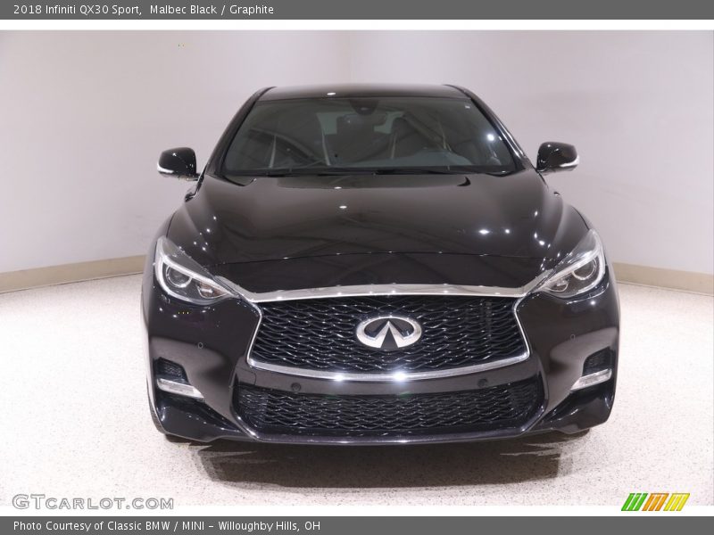 Malbec Black / Graphite 2018 Infiniti QX30 Sport