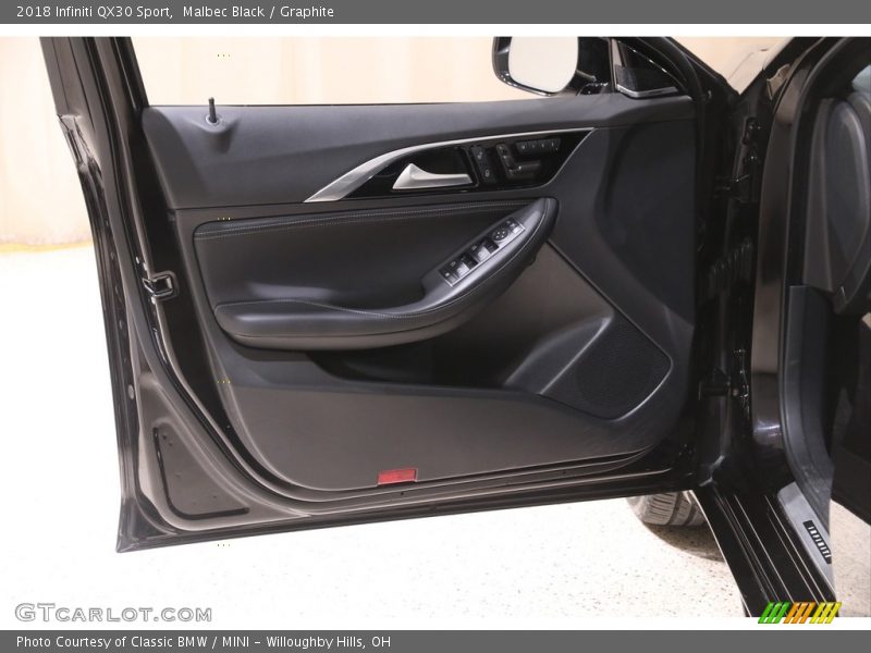 Malbec Black / Graphite 2018 Infiniti QX30 Sport