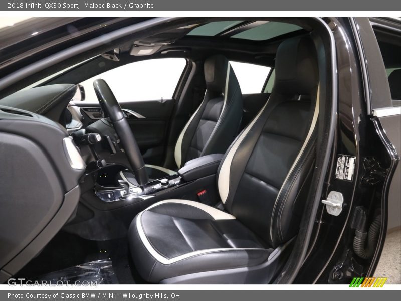 Malbec Black / Graphite 2018 Infiniti QX30 Sport