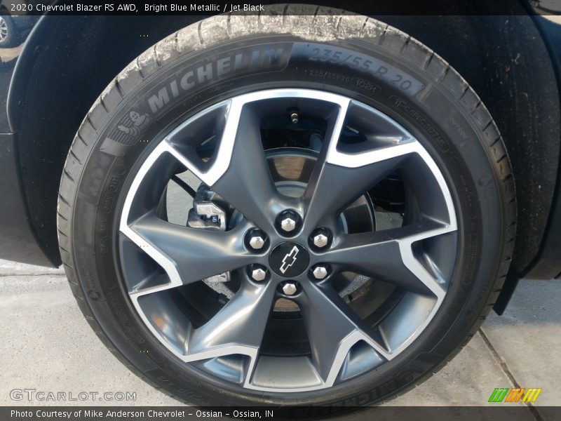 Bright Blue Metallic / Jet Black 2020 Chevrolet Blazer RS AWD