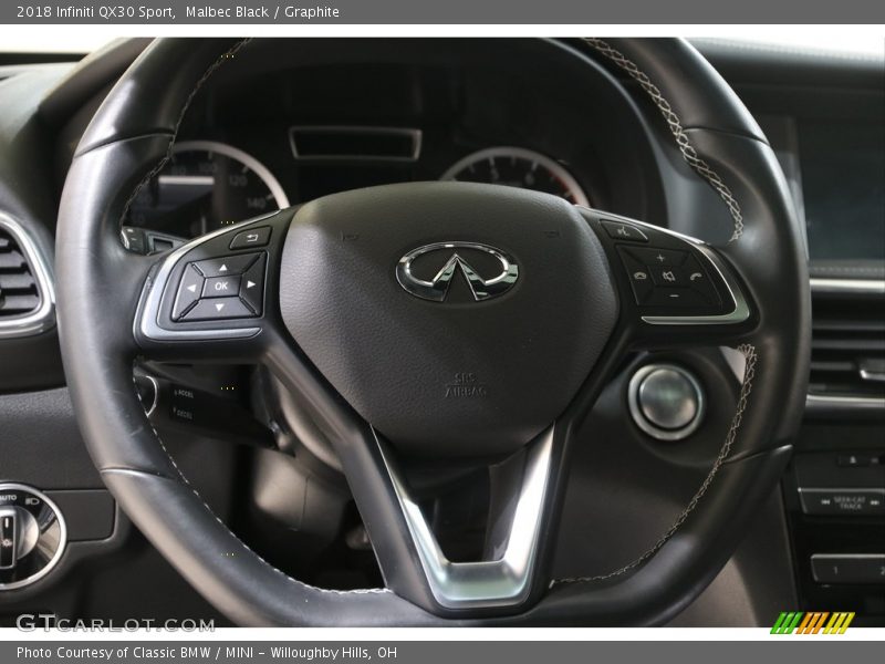 Malbec Black / Graphite 2018 Infiniti QX30 Sport