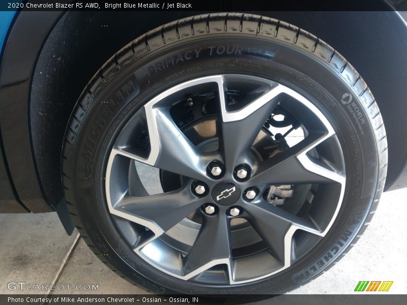 Bright Blue Metallic / Jet Black 2020 Chevrolet Blazer RS AWD