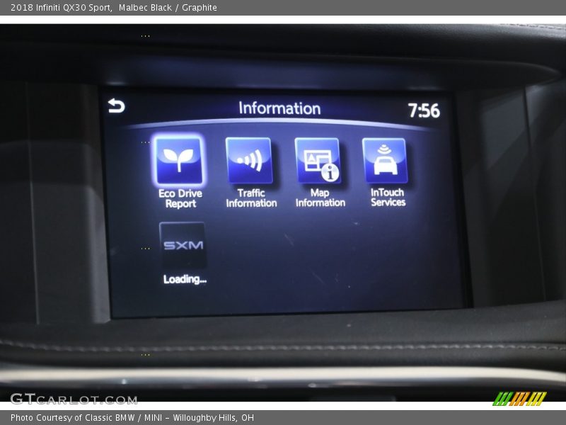 Malbec Black / Graphite 2018 Infiniti QX30 Sport