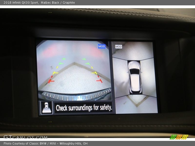 Malbec Black / Graphite 2018 Infiniti QX30 Sport