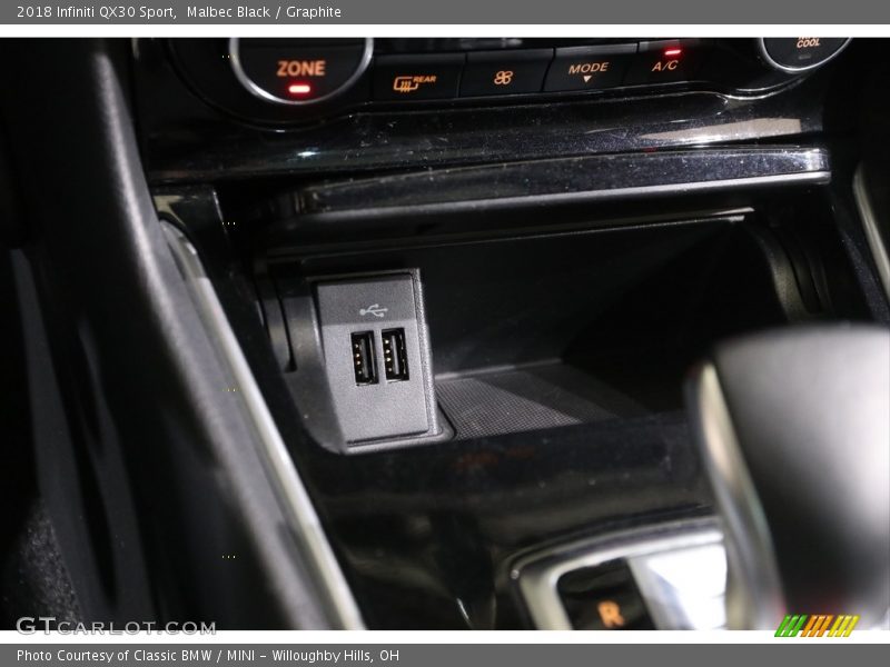 Malbec Black / Graphite 2018 Infiniti QX30 Sport