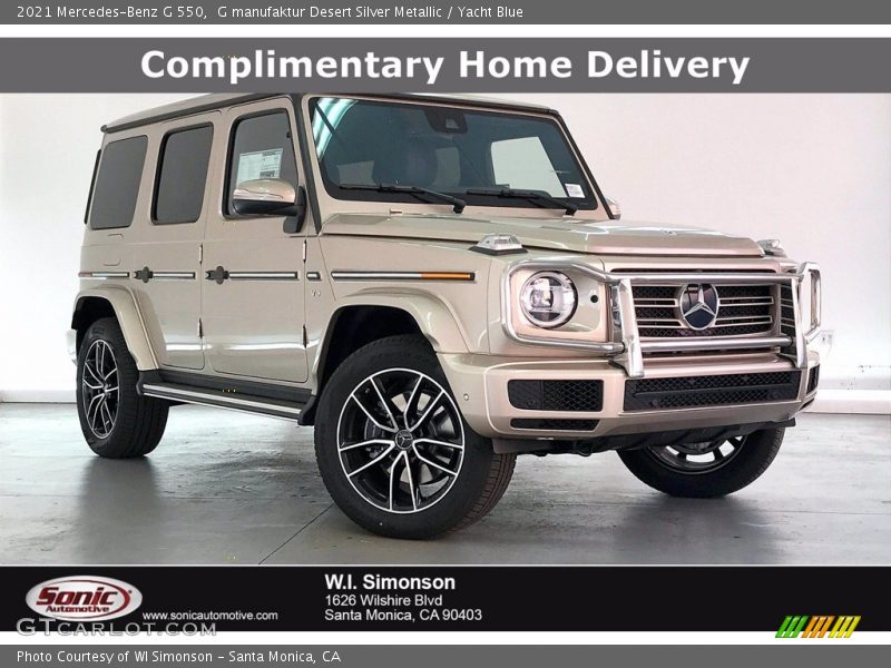 G manufaktur Desert Silver Metallic / Yacht Blue 2021 Mercedes-Benz G 550