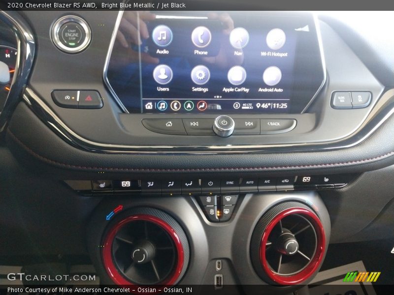 Bright Blue Metallic / Jet Black 2020 Chevrolet Blazer RS AWD