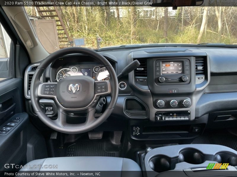 Bright White / Black/Diesel Gray 2020 Ram 5500 Tradesman Crew Cab 4x4 Chassis