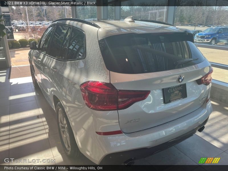 Glacier Silver Metallic / Black 2021 BMW X3 xDrive30i