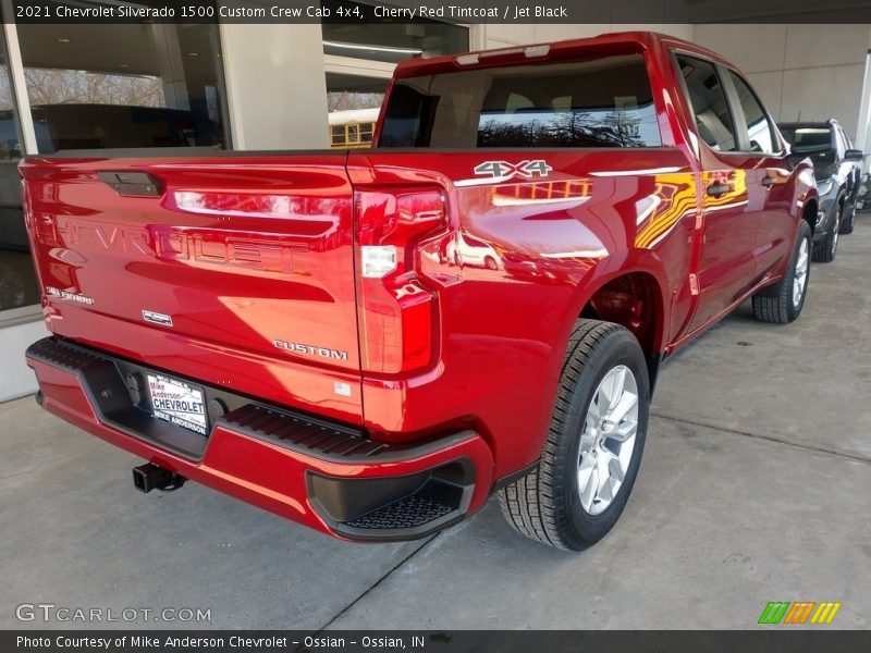 Cherry Red Tintcoat / Jet Black 2021 Chevrolet Silverado 1500 Custom Crew Cab 4x4