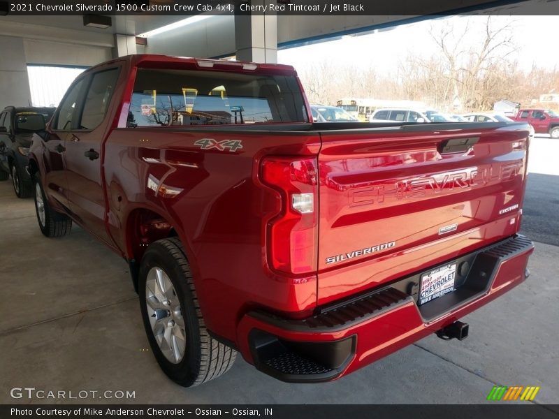 Cherry Red Tintcoat / Jet Black 2021 Chevrolet Silverado 1500 Custom Crew Cab 4x4