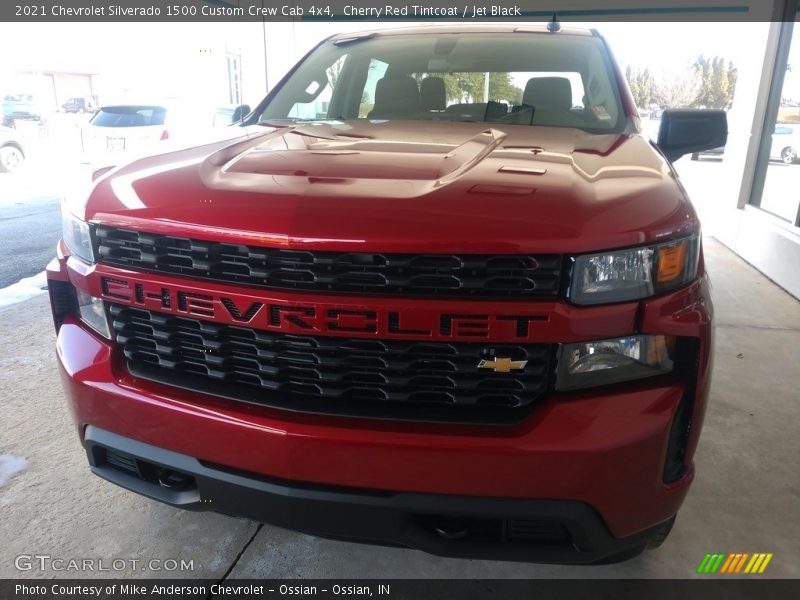 Cherry Red Tintcoat / Jet Black 2021 Chevrolet Silverado 1500 Custom Crew Cab 4x4