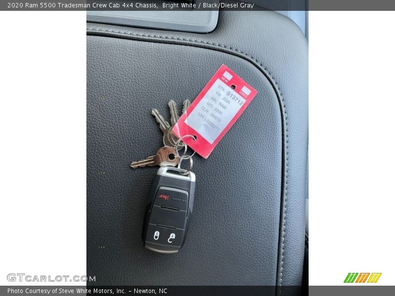 Bright White / Black/Diesel Gray 2020 Ram 5500 Tradesman Crew Cab 4x4 Chassis