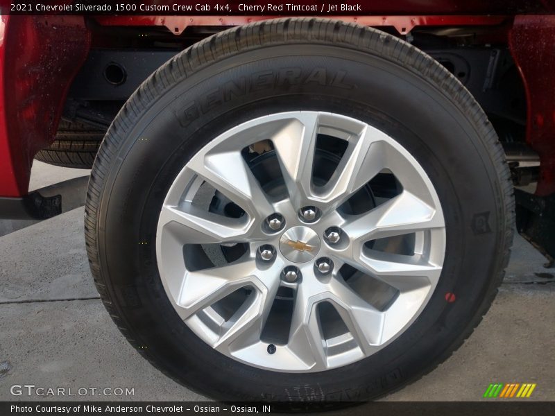 Cherry Red Tintcoat / Jet Black 2021 Chevrolet Silverado 1500 Custom Crew Cab 4x4