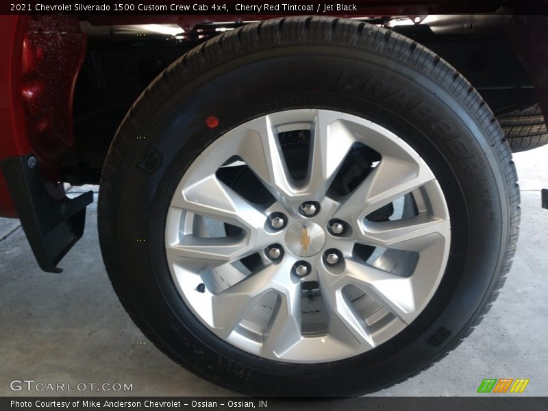 Cherry Red Tintcoat / Jet Black 2021 Chevrolet Silverado 1500 Custom Crew Cab 4x4