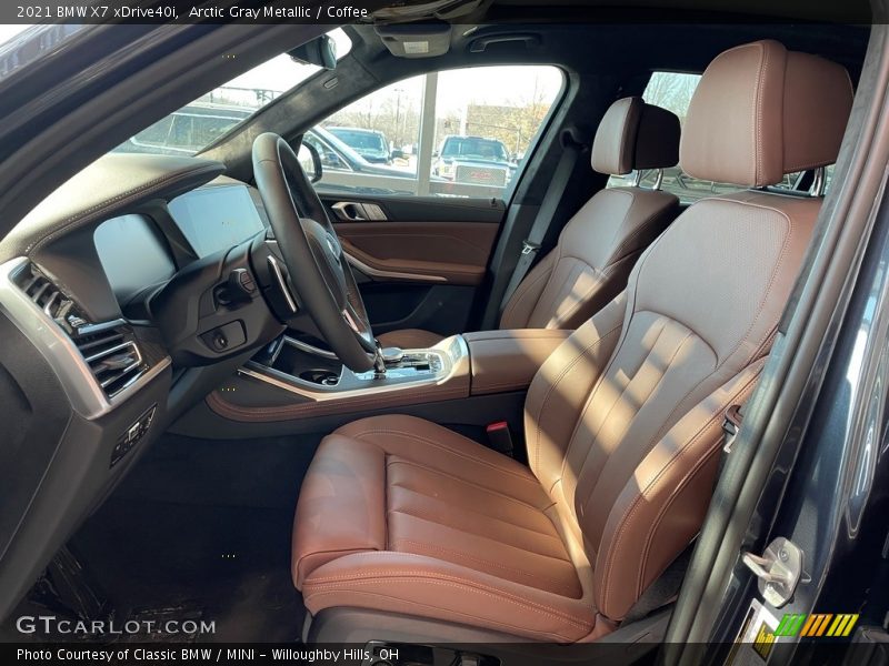 Arctic Gray Metallic / Coffee 2021 BMW X7 xDrive40i