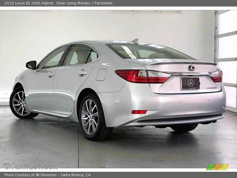  2016 ES 300h Hybrid Silver Lining Metallic