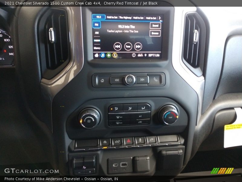 Cherry Red Tintcoat / Jet Black 2021 Chevrolet Silverado 1500 Custom Crew Cab 4x4
