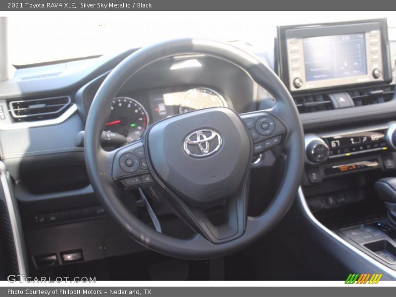 Silver Sky Metallic / Black 2021 Toyota RAV4 XLE