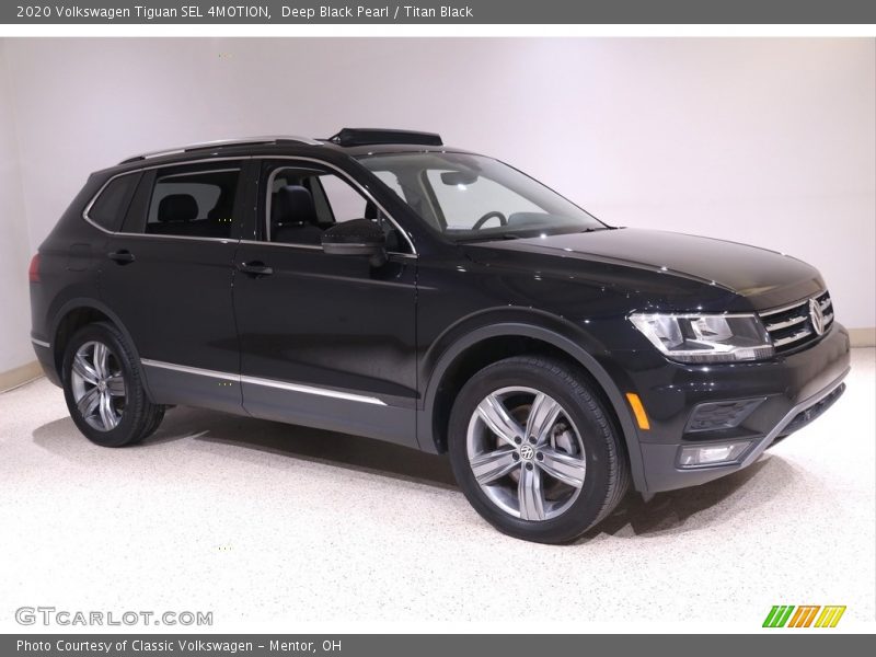Deep Black Pearl / Titan Black 2020 Volkswagen Tiguan SEL 4MOTION
