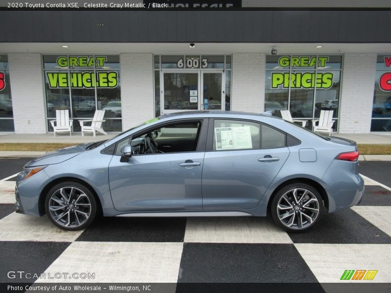 Celestite Gray Metallic / Black 2020 Toyota Corolla XSE