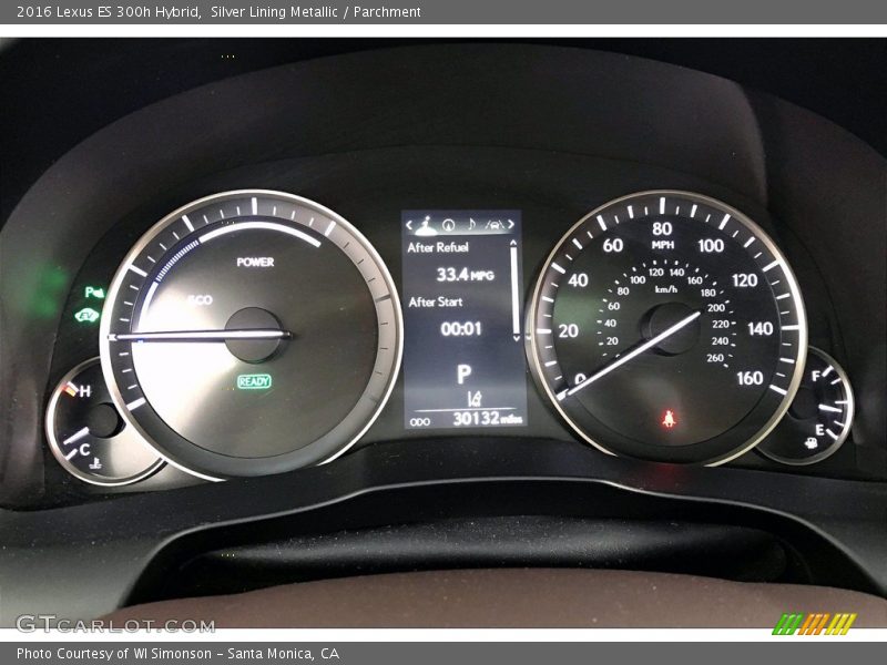  2016 ES 300h Hybrid 300h Hybrid Gauges