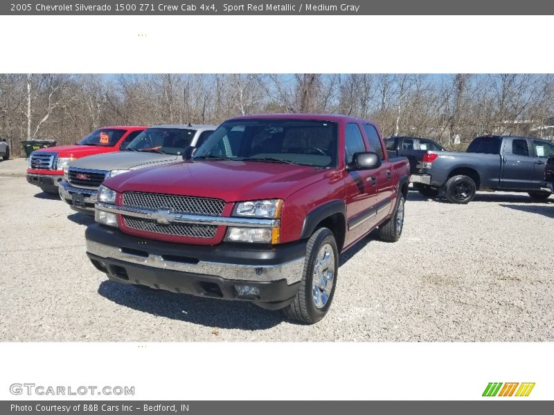 Sport Red Metallic / Medium Gray 2005 Chevrolet Silverado 1500 Z71 Crew Cab 4x4