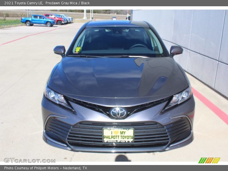 Predawn Gray Mica / Black 2021 Toyota Camry LE