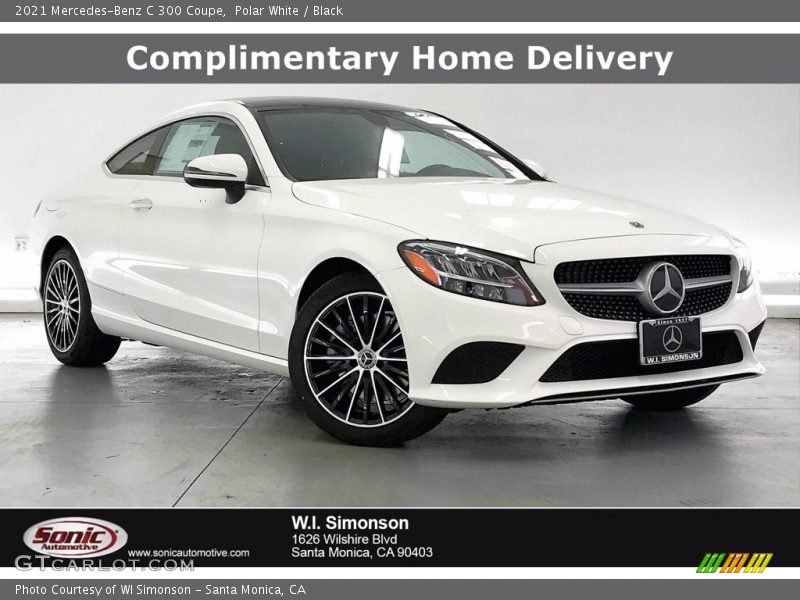 Polar White / Black 2021 Mercedes-Benz C 300 Coupe
