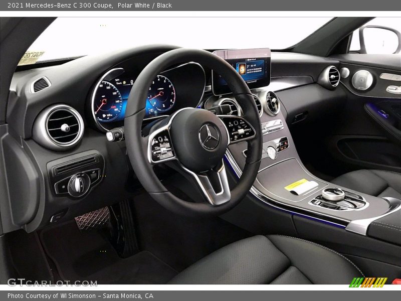 Polar White / Black 2021 Mercedes-Benz C 300 Coupe