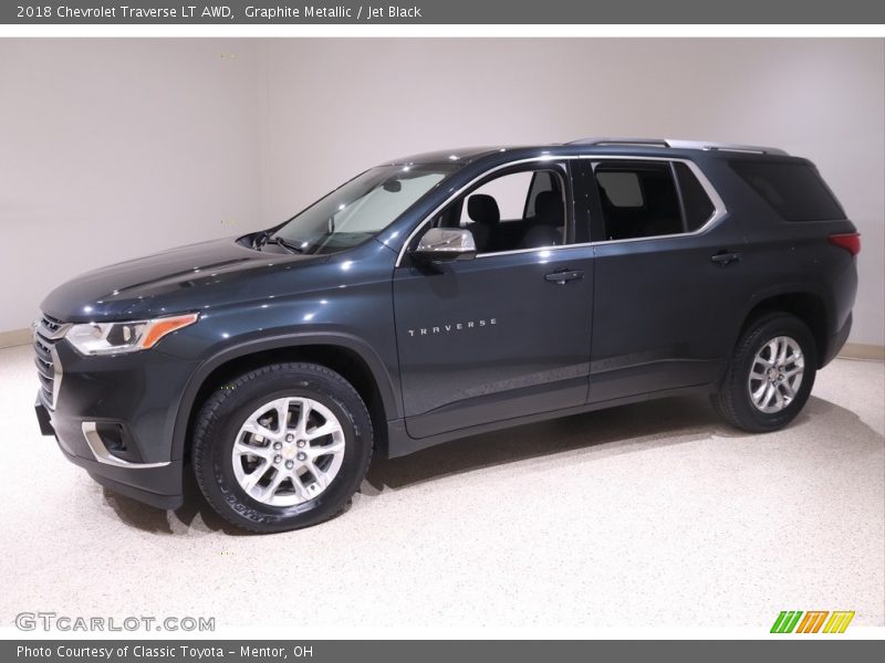 Graphite Metallic / Jet Black 2018 Chevrolet Traverse LT AWD