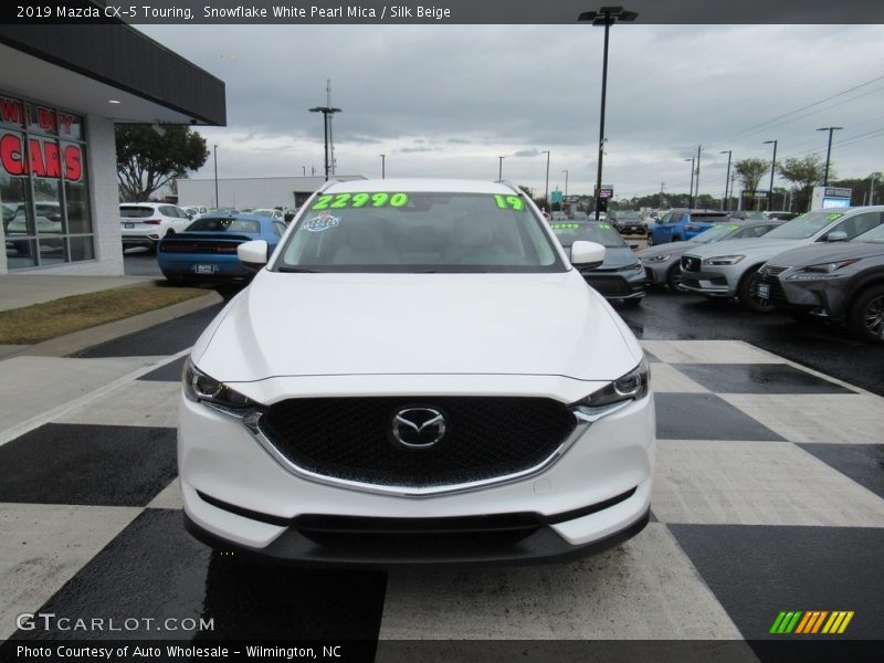 Snowflake White Pearl Mica / Silk Beige 2019 Mazda CX-5 Touring