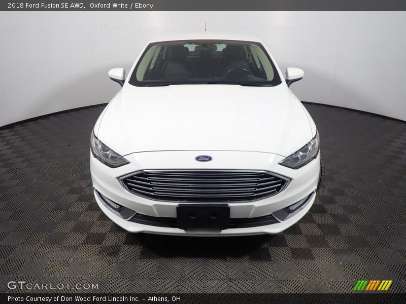 Oxford White / Ebony 2018 Ford Fusion SE AWD