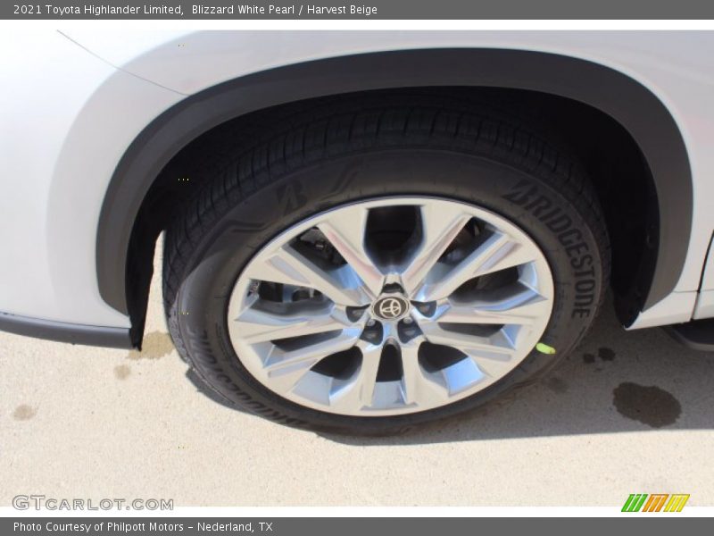 Blizzard White Pearl / Harvest Beige 2021 Toyota Highlander Limited