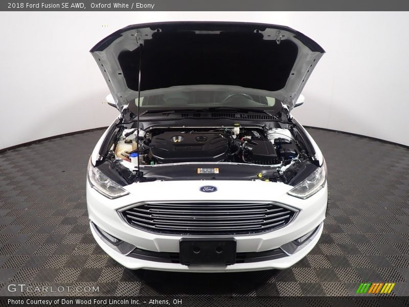 Oxford White / Ebony 2018 Ford Fusion SE AWD