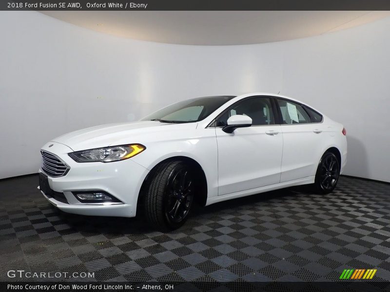 Oxford White / Ebony 2018 Ford Fusion SE AWD