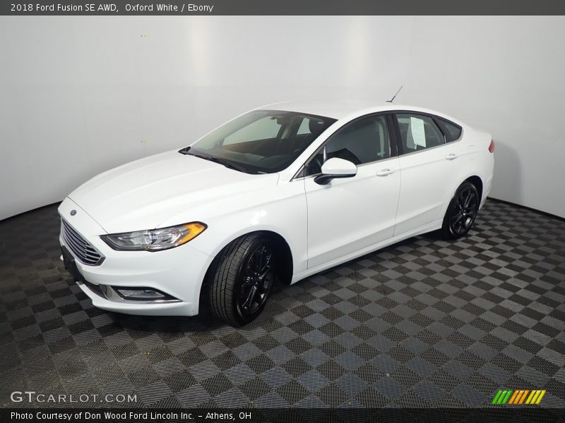 Oxford White / Ebony 2018 Ford Fusion SE AWD
