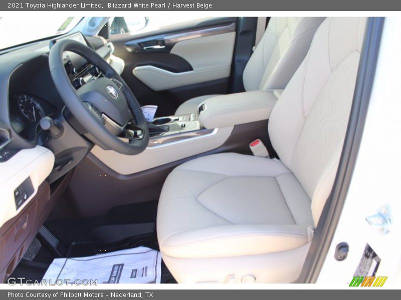Blizzard White Pearl / Harvest Beige 2021 Toyota Highlander Limited