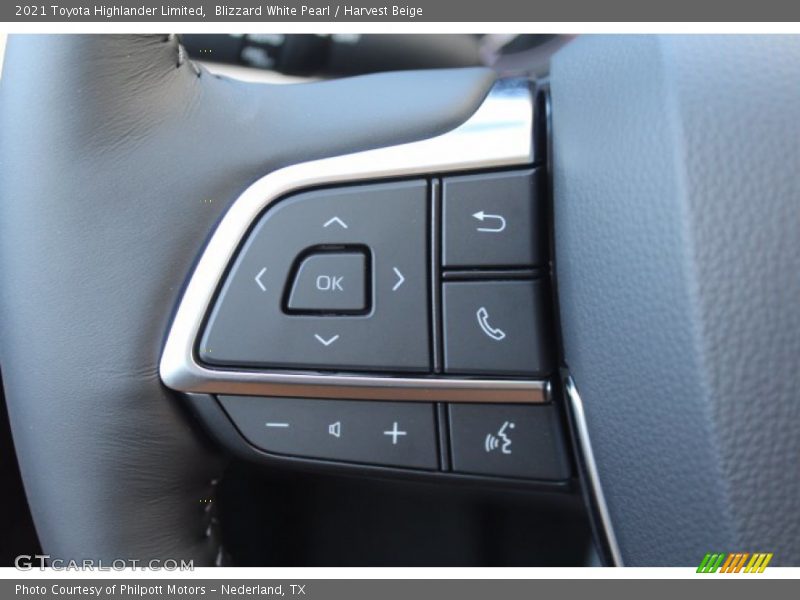 Blizzard White Pearl / Harvest Beige 2021 Toyota Highlander Limited