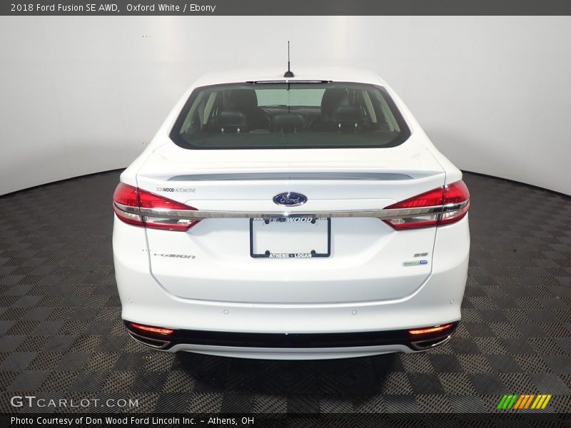 Oxford White / Ebony 2018 Ford Fusion SE AWD